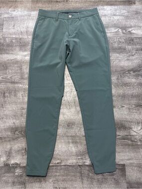 Primo Golf Jogger Pants Sage Green Performance Ankle Zip Mens Sz. 30R